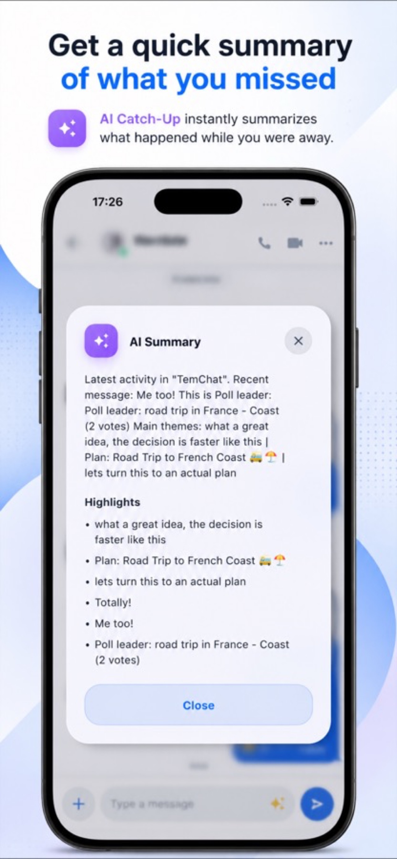 Pulse Chat: AI Catch-Up